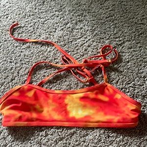 SHEIN fire bikini top